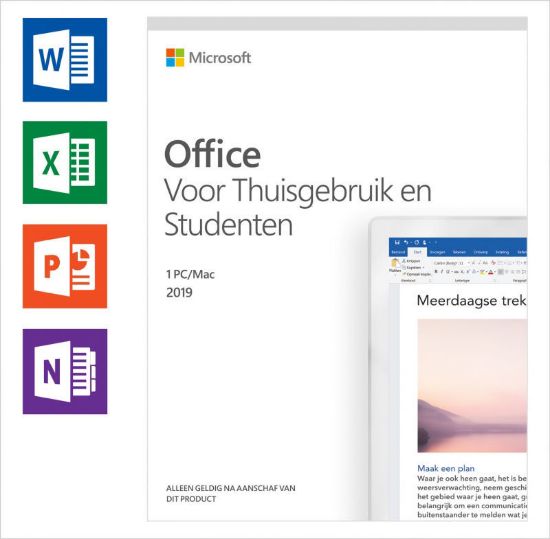 Afbeeldingen van Microsoft Office Home and Student 2019 NL